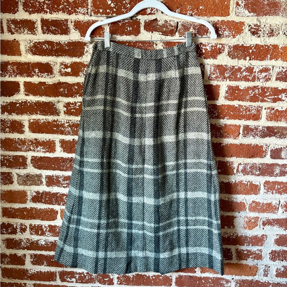 Vintage 80s/90s JH Collectibles minimalist academia wool skirt - Picture 6 of 7
